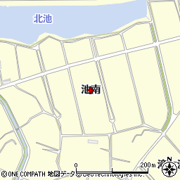愛知県常滑市矢田（池南）周辺の地図