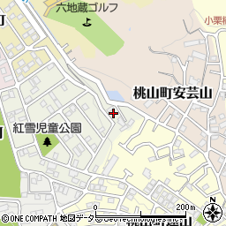 京都府京都市伏見区桃山紅雪町79周辺の地図