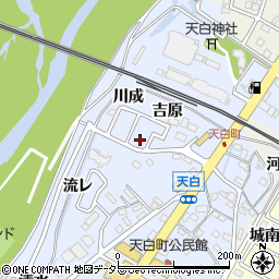 愛知県岡崎市天白町周辺の地図