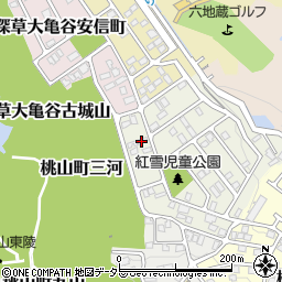 京都府京都市伏見区桃山紅雪町5周辺の地図