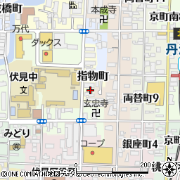 京都府京都市伏見区指物町570周辺の地図