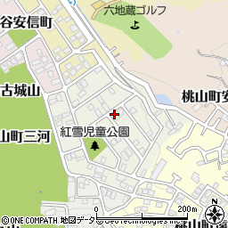京都府京都市伏見区桃山紅雪町110周辺の地図