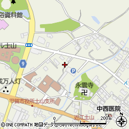滋賀県甲賀市土山町北土山1754周辺の地図