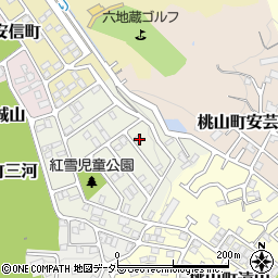 京都府京都市伏見区桃山紅雪町109周辺の地図