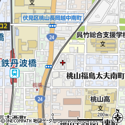 京都府京都市伏見区桃山福島太夫西町11-8周辺の地図