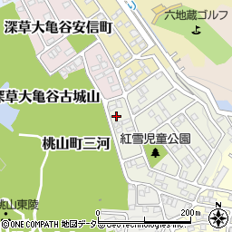 京都府京都市伏見区桃山紅雪町20周辺の地図