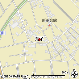 愛知県安城市福釜町荒子周辺の地図