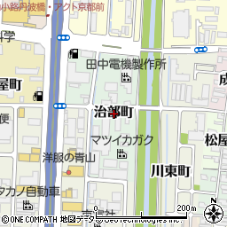 京都府京都市伏見区治部町周辺の地図