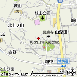 愛知県知多郡阿久比町卯坂周辺の地図