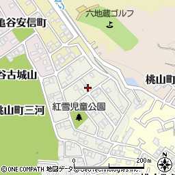京都府京都市伏見区桃山紅雪町57周辺の地図