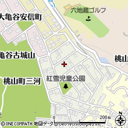 京都府京都市伏見区桃山紅雪町42周辺の地図