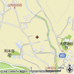 兵庫県川辺郡猪名川町上阿古谷桶屋畑周辺の地図