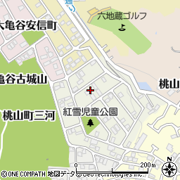 京都府京都市伏見区桃山紅雪町43周辺の地図