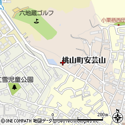 京都府京都市伏見区桃山町安芸山44周辺の地図