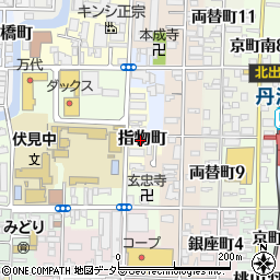 京都府京都市伏見区指物町566周辺の地図