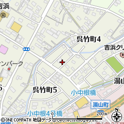 ラ・フォーレ呉竹周辺の地図
