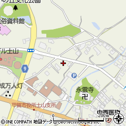 滋賀県甲賀市土山町北土山1769周辺の地図