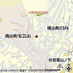 京都府京都市伏見区桃山町日向46-37周辺の地図