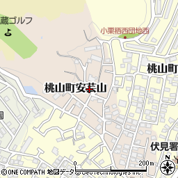 京都府京都市伏見区桃山町安芸山28-28周辺の地図