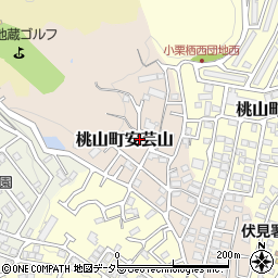 京都府京都市伏見区桃山町安芸山28-50周辺の地図