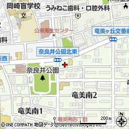 ファミリーマート岡崎竜美南店周辺の地図