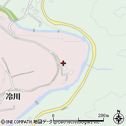 静岡県伊豆市冷川32-2周辺の地図