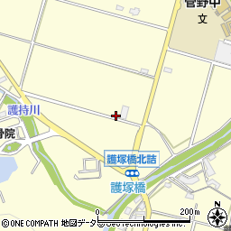 兵庫県姫路市夢前町護持171周辺の地図