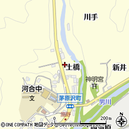 愛知県岡崎市秦梨町（土橋）周辺の地図