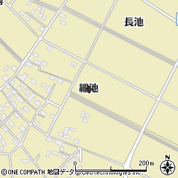 愛知県安城市福釜町細池周辺の地図