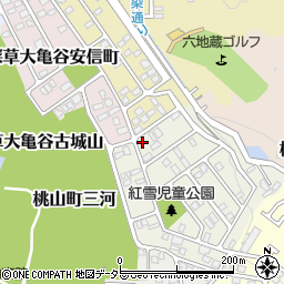 京都府京都市伏見区桃山紅雪町22周辺の地図
