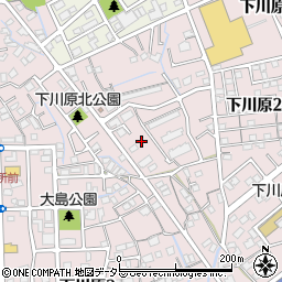 静岡県静岡市駿河区下川原2丁目8周辺の地図