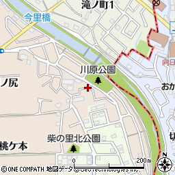 京都府長岡京市今里川原周辺の地図