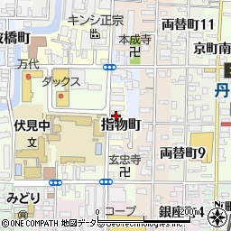 京都府京都市伏見区指物町563周辺の地図