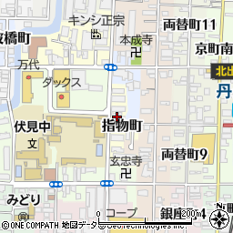 京都府京都市伏見区指物町563周辺の地図