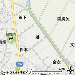 愛知県安城市古井町丼周辺の地図