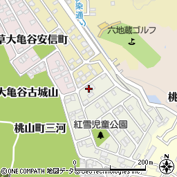京都府京都市伏見区桃山紅雪町23周辺の地図