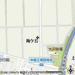 愛知県知多郡阿久比町卯坂梅ケ丘周辺の地図