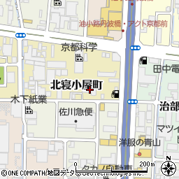 京都府京都市伏見区北寝小屋町38周辺の地図
