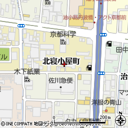 京都府京都市伏見区北寝小屋町39周辺の地図