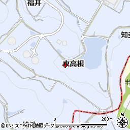 愛知県知多郡阿久比町板山東高根周辺の地図