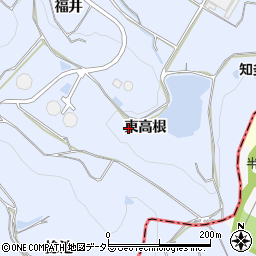愛知県阿久比町（知多郡）板山（東高根）周辺の地図