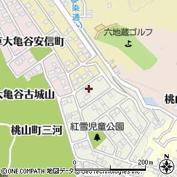 京都府京都市伏見区桃山紅雪町24周辺の地図