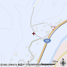 愛知県新城市富栄山口周辺の地図