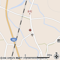 岡山県新見市哲西町矢田1682周辺の地図