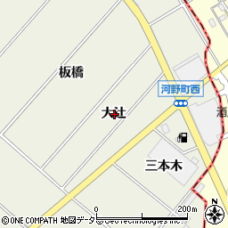 愛知県安城市安城町大辻周辺の地図