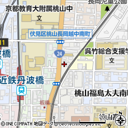 京都府京都市伏見区桃山福島太夫西町8周辺の地図