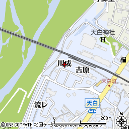愛知県岡崎市天白町川成周辺の地図