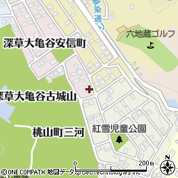 京都府京都市伏見区深草大亀谷安信町52周辺の地図