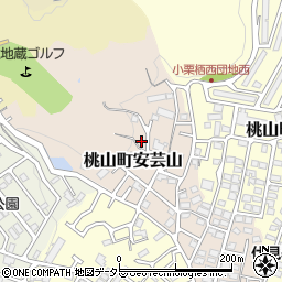 京都府京都市伏見区桃山町安芸山56周辺の地図