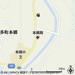 本郷郵便局周辺の地図
